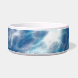 Blauw water voerbakje