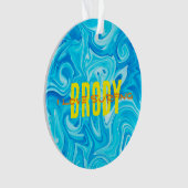 Blauw water waar ik van hou, NAAM Ocean Beach Fun  Ornament (voorkant)