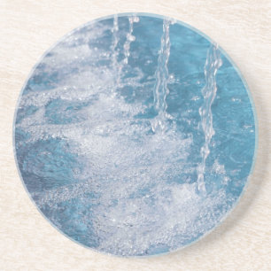 Blauw water zandsteen onderzetter