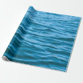 Blauw waterdamppapier cadeaupapier (Uitgerold)