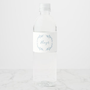 Blauw Waterfles Etiket