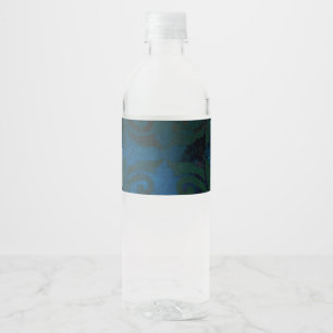 blauw waterfles etiket