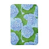 Blauw waterolieringspatroon badmat (Voorkant Verticaal)