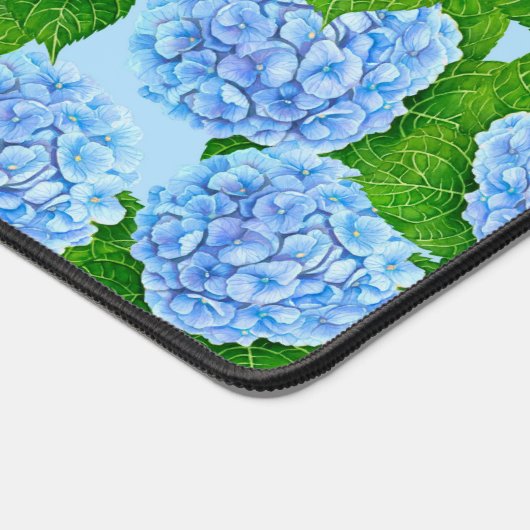 Blauw waterolieringspatroon bureaumat (Hoek)