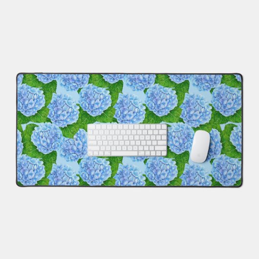 Blauw waterolieringspatroon bureaumat (Keyboard & Muis)