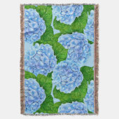 Blauw waterolieringspatroon deken (Voorkant Verticaal)