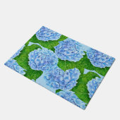 Blauw waterolieringspatroon deurmat (Schuin)