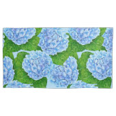 Blauw waterolieringspatroon kussensloop (Voorkant-Links)