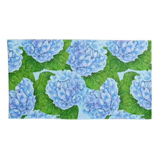 Blauw waterolieringspatroon kussensloop (Achterkant-Rechts)