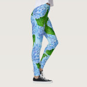 Blauw waterolieringspatroon leggings (Rechts)