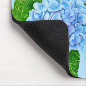 Blauw waterolieringspatroon muismat (Hoek)