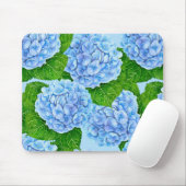 Blauw waterolieringspatroon muismat (Met muis)