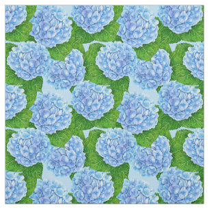 Blauw waterolieringspatroon stof