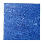 Blauw waterontwerp tegeltje (Voorkant)