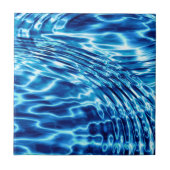 Blauw waterontwerp tegeltje (Voorkant)