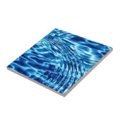 Blauw waterontwerp tegeltje (Zijkant)