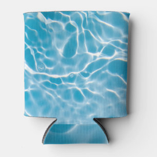 Blauw wateroppervlak, natuur abstract blikjeskoeler
