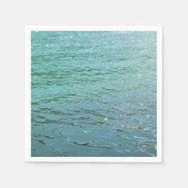  blauw waterpapier servet