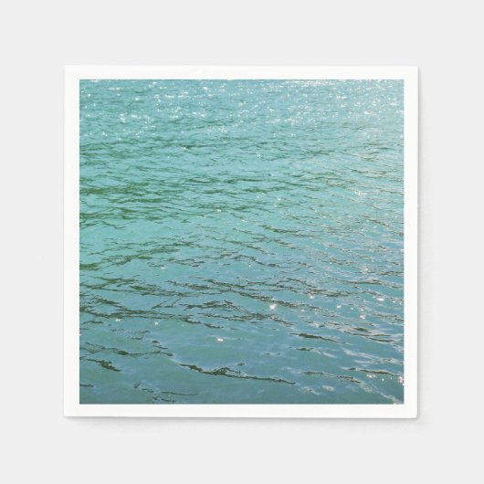 blauw waterpapier servet (Voorkant)