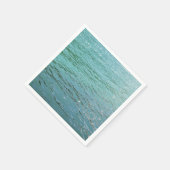 blauw waterpapier servet (Hoek)