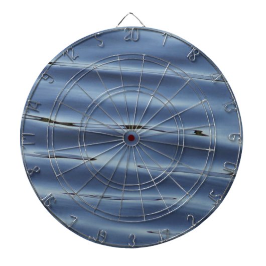 Blauw waterpatroon dartbord (Voorkant)