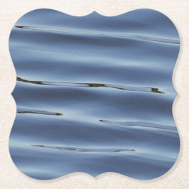 Blauw waterpatroon kartonnen onderzetters