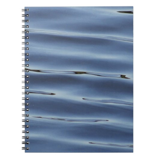 Blauw waterpatroon notitieboek (Voorkant)