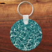 Blauw waterpatroon sleutelhanger (Voorkant)