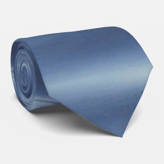 Blauw waterpatroon stropdas (Opgerold)