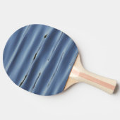 Blauw waterpatroon tafeltennisbatje (Zijkant)