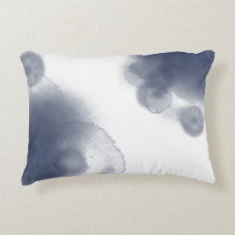 Blauw Waterverf Accent Kussen