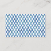 Blauw Waterverf Baby shower Boek aanvragen Informatiekaartje (Achterkant)