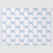 Blauw Waterverf Boog Patroon Tissuepapier (Voorkant)