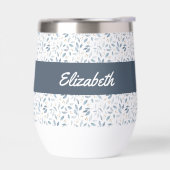 Blauw Waterverf Botanisch Patroonnaam (Links)