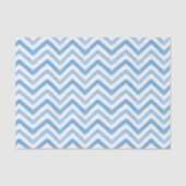Blauw Waterverf Chevron-weefselpapier Tissuepapier (Voorkant)