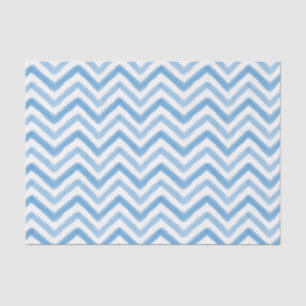 Blauw Waterverf Chevron-weefselpapier Tissuepapier