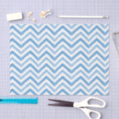 Blauw Waterverf Chevron-weefselpapier Tissuepapier (Craft)