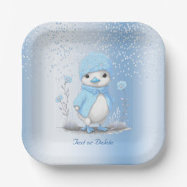 Blauw Waterverf eendendocument Bord