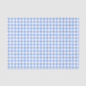 Blauw Waterverf Gingham-weefsel Tissuepapier (Voorkant)