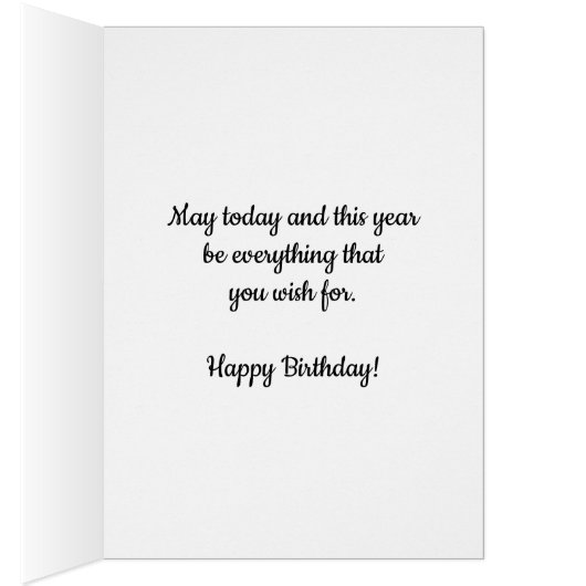 Blauw Waterverf Hart 70e Verjaardag (Binnen (Rechts))