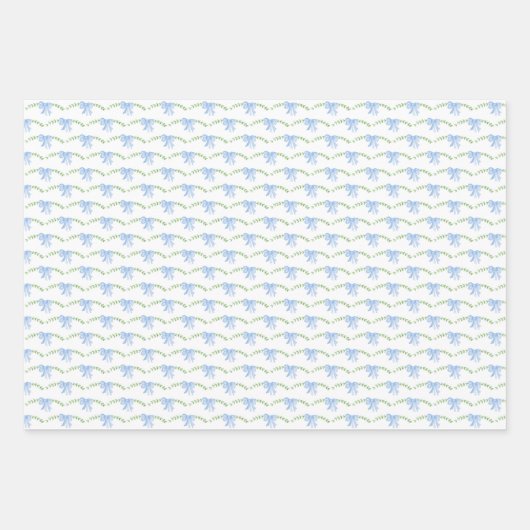 blauw waterverf kogels voor het verpakken van papi inpakpapier vel (Voorkant 3)