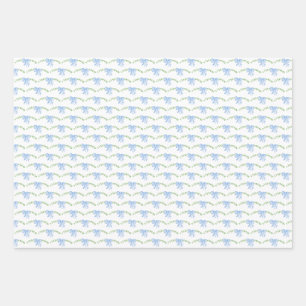 blauw waterverf kogels voor het verpakken van papi inpakpapier vel
