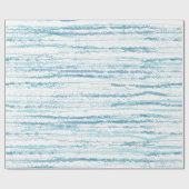 Blauw Waterverf lijnpatroonpapier Cadeaupapier (Vlak)
