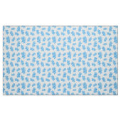Blauw Waterverf Lotus Flower Pattern Stof (Fat Quarter)