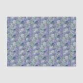 Blauw Waterverf Mozaïek Zee Glas Tissuepapier (Voorkant)