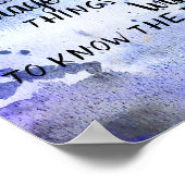  blauw waterverf ontwerp sereniteitsgebed poster (Hoek)