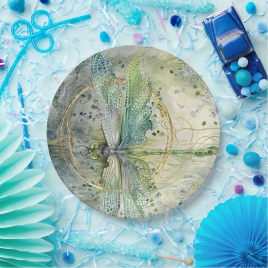 Blauw Waterverf papier Bord (Feest)