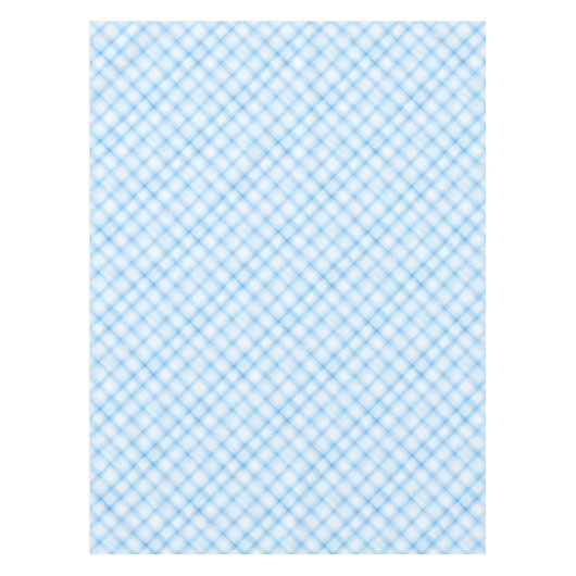 Blauw Waterverf Plaid tafelkleed – Nautische Douch (Voorkant)