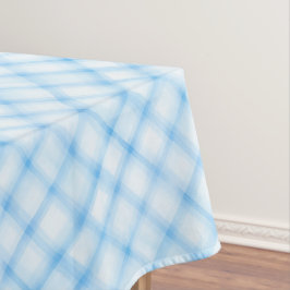 Blauw Waterverf Plaid tafelkleed – Nautische Douch