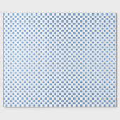Blauw Waterverf poka Dots Wrapping Paper Cadeaupapier (Vlak)
